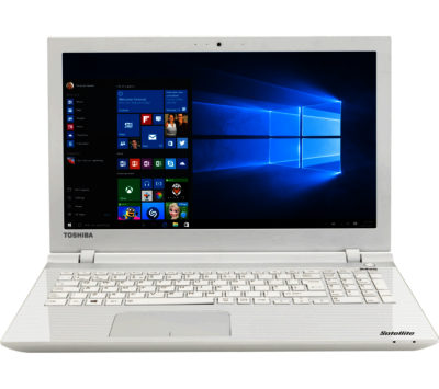 Toshiba Intel Satellite L50-C-1GX 15.6  Laptop - White